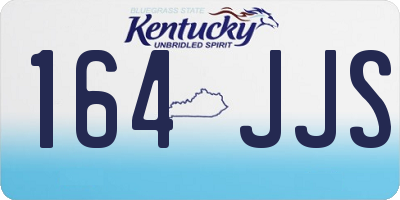 KY license plate 164JJS