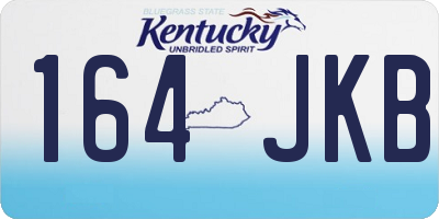 KY license plate 164JKB