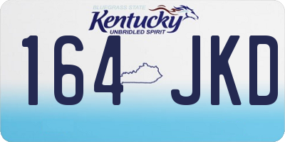 KY license plate 164JKD