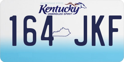 KY license plate 164JKF