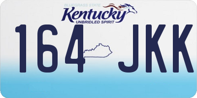 KY license plate 164JKK