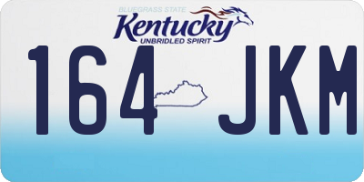 KY license plate 164JKM