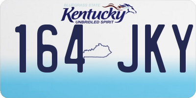 KY license plate 164JKY