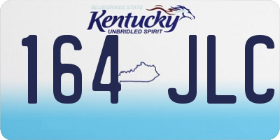 KY license plate 164JLC