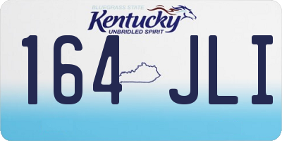 KY license plate 164JLI