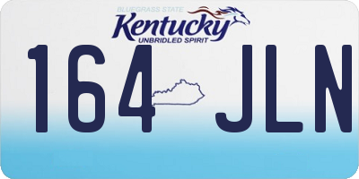 KY license plate 164JLN