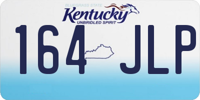 KY license plate 164JLP