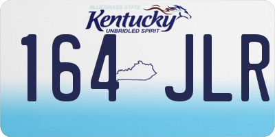 KY license plate 164JLR