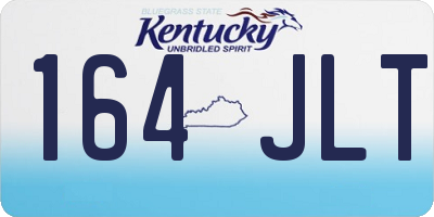 KY license plate 164JLT