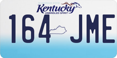 KY license plate 164JME