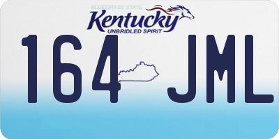 KY license plate 164JML