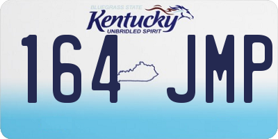 KY license plate 164JMP