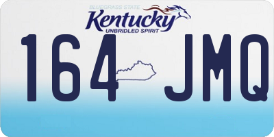 KY license plate 164JMQ