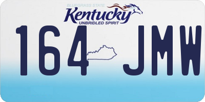 KY license plate 164JMW