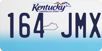 KY license plate 164JMX
