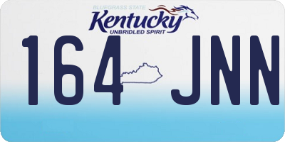 KY license plate 164JNN