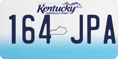 KY license plate 164JPA