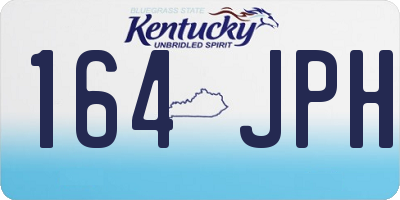 KY license plate 164JPH