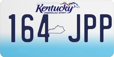 KY license plate 164JPP