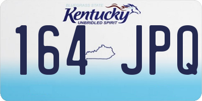 KY license plate 164JPQ