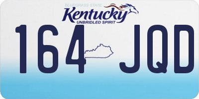 KY license plate 164JQD