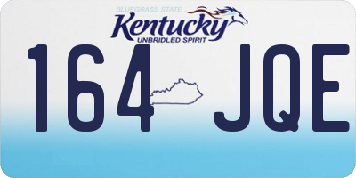 KY license plate 164JQE