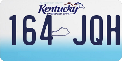 KY license plate 164JQH