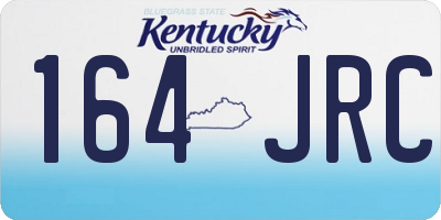 KY license plate 164JRC