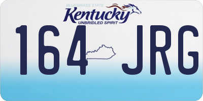 KY license plate 164JRG