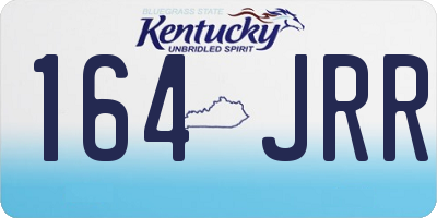 KY license plate 164JRR