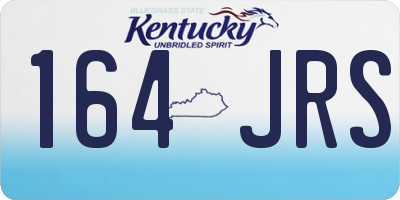 KY license plate 164JRS