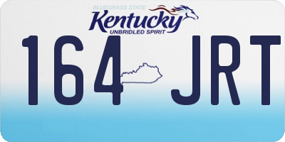 KY license plate 164JRT