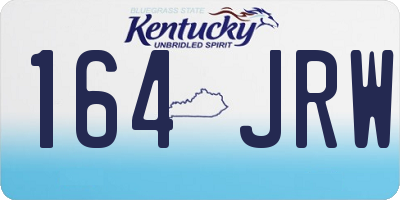 KY license plate 164JRW