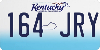 KY license plate 164JRY