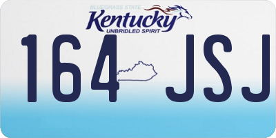 KY license plate 164JSJ