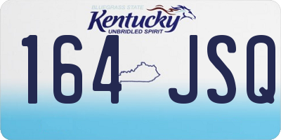 KY license plate 164JSQ