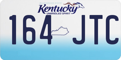 KY license plate 164JTC