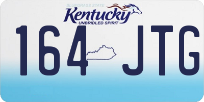 KY license plate 164JTG