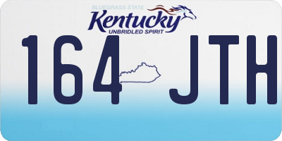 KY license plate 164JTH