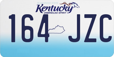 KY license plate 164JZC