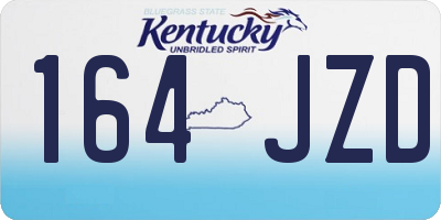 KY license plate 164JZD