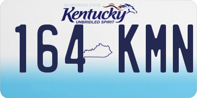 KY license plate 164KMN