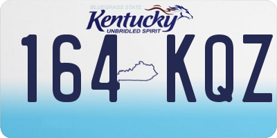 KY license plate 164KQZ