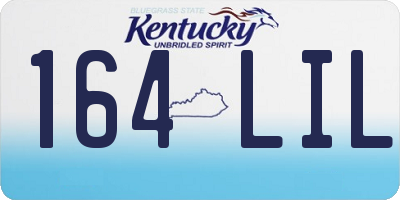 KY license plate 164LIL