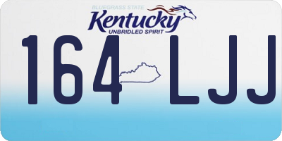 KY license plate 164LJJ