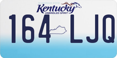 KY license plate 164LJQ