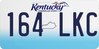 KY license plate 164LKC