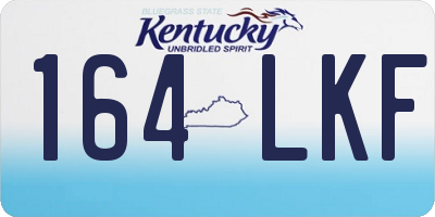 KY license plate 164LKF