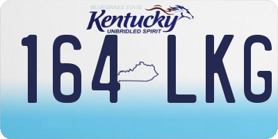 KY license plate 164LKG