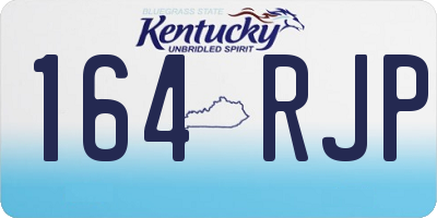 KY license plate 164RJP